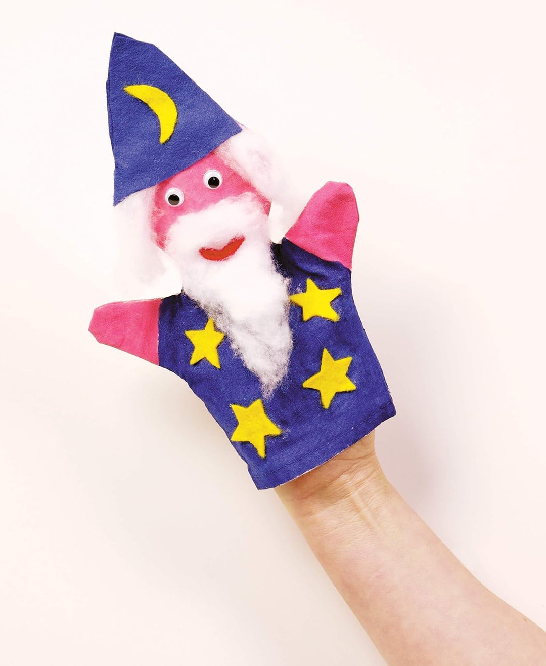 Baker Ross E562 Weisse Handpuppen aus Stoff - zum Basteln und Dekorieren für Kinder - für Puppenspie