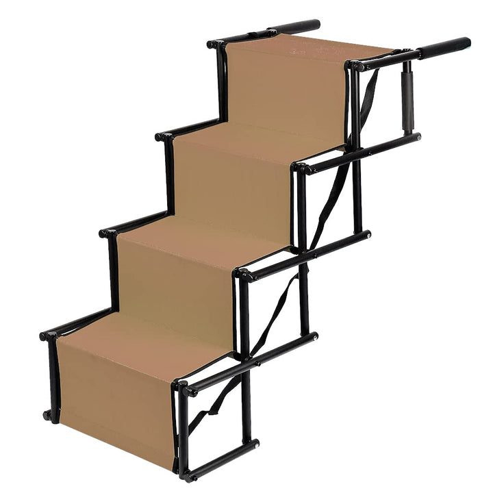 Hundetreppe Auto Klappbar, Gelenkschonende Hunderampe Auto Rampe für kleine & grosse Hunde, Bis 60 k