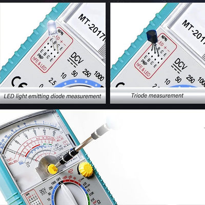 Analoges Multimeter, Voltmeter, Amperemeter, Zeiger-Multimeter-Tester, Analoges Voltmeter, Spannungs