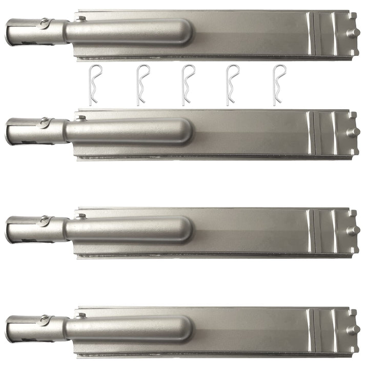 Heavy Duty Cast Stainless Steel BBQ Grill Burner 4 Pack for Bull, Replacement Parts for Cal Flame Bl
