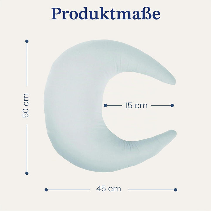 snuggle me® Stillkissen klein - Stillmond mit Stillkissenbezug aus 100% Bio-Baumwolle, Stillhörnchen