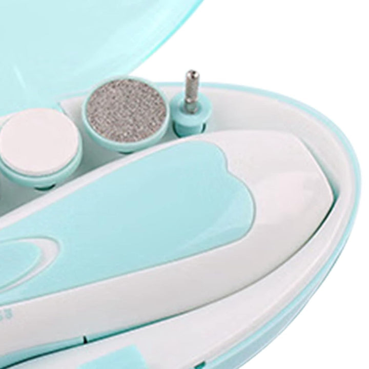 Baby-Nageltrimmer 6 Schleifköpfe, Elektrisches Nagelpolier-Pflegeset für Neugeborene, Kleinkinder (B