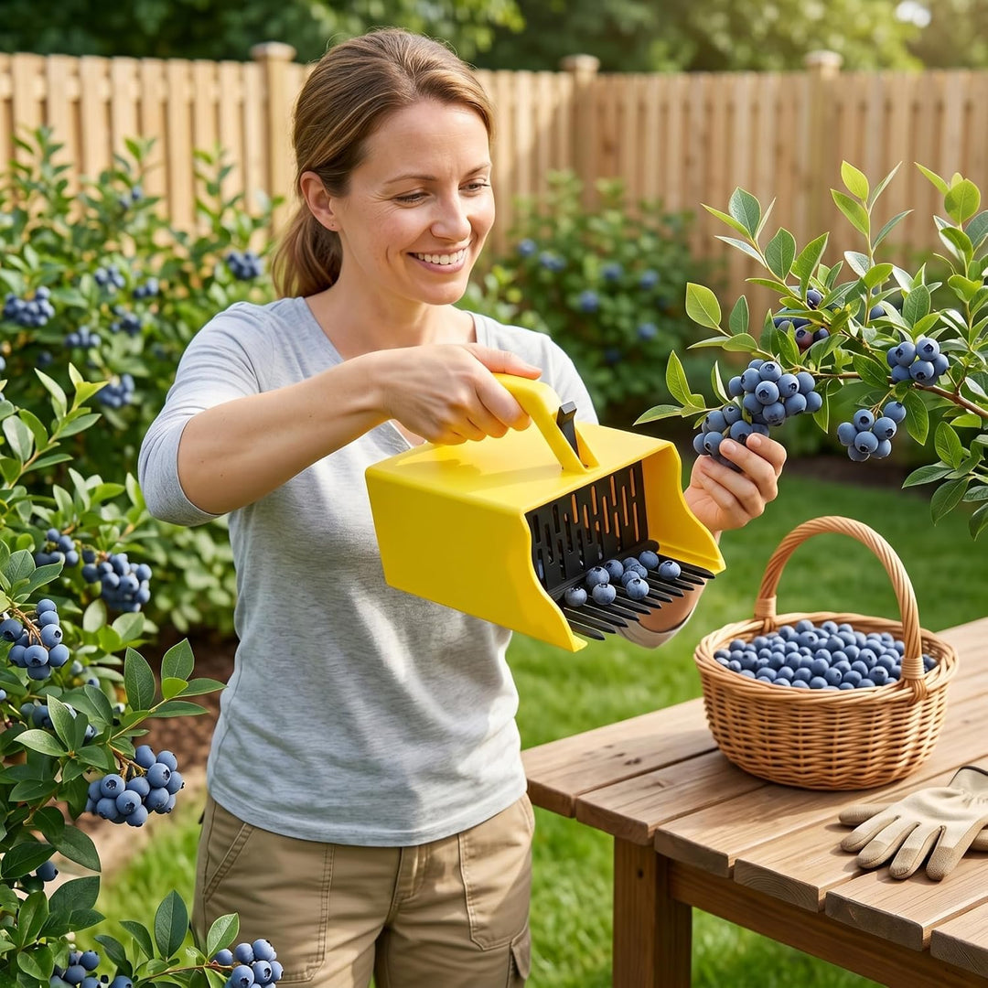 Blaubeerpflücker, effizientes Kamm-Beerenpflücker-Werkzeug, Blaubeerrechen mit ergonomischem Komfort
