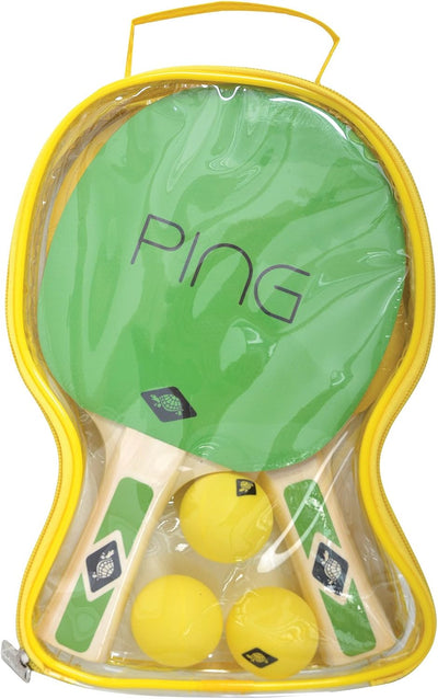 Donic-Schildkröt Tischtennis-Set Ping Pong und Neon Set, 2 Schläger mit farbigen Belägen, 3 farbige