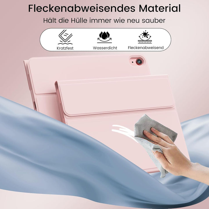 Hülle mit Tastatur für iPad Air 11 Zoll 2025 2024 (M3/M2), iPad Air 5 4 2022/2020 10,9 Zoll, Soft TP