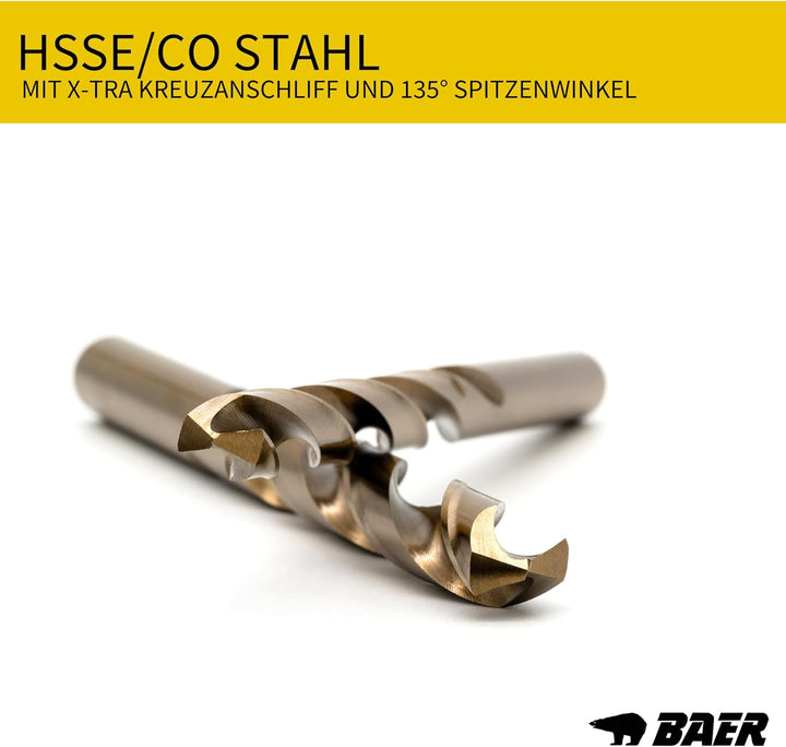 BAER UNiTap Gewindeschneider Set M3 - M12 HSSE inklusive Bohrpaste: Gewindebohrer Durchgangsloch | K