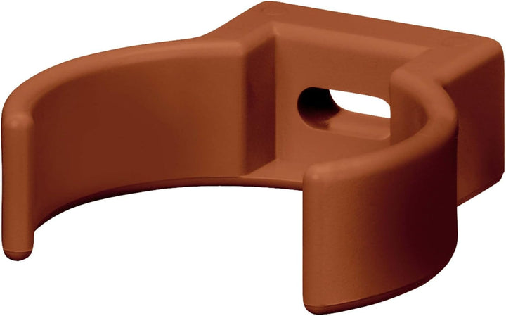 INEFA Rohrschelle Clip, PVC-U DN 50, 25 Stück Braun Fallrohrschelle, Dachrinnenzubehör, einfache Mon