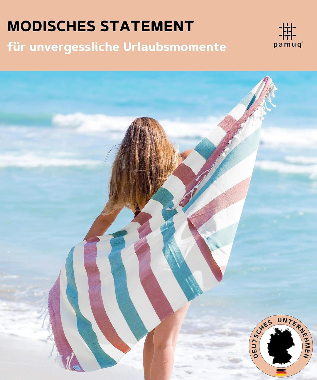 Strandtuch XXL Saunatuch Badetuch Hamamtuch Gross Baumwolle Duschtuch Pestemal Handtuch Fouta Pareo