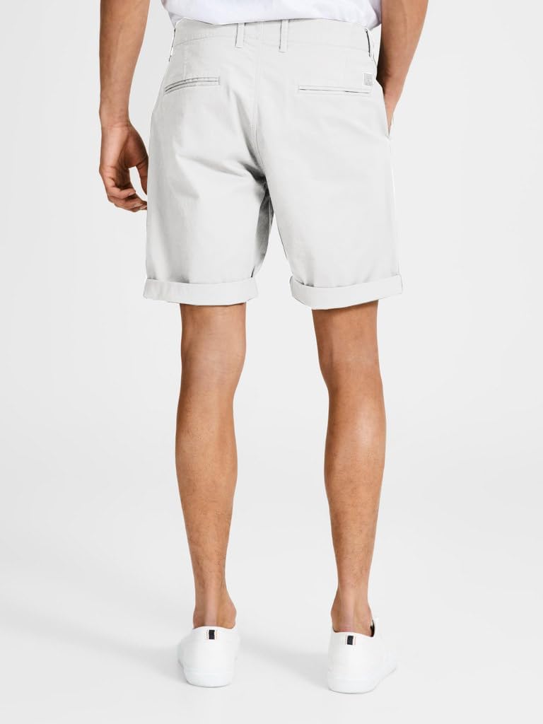 JACK & JONES Herren Shorts S C: White/Ultimate Grey, S C: White/Ultimate Grey