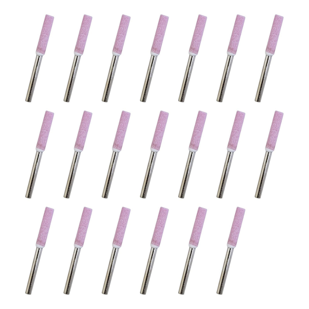 20X Kettensäge Schleifstein Fit für Kettensäge Maniküre Metall Polierwelle (5/32"-4MM)