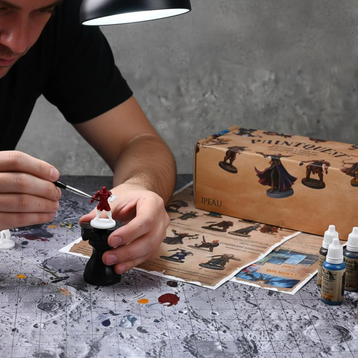 Acryl Miniature Starter Farben Set-22 Paint inkl Metallic Gold & Silber Primer&Shades 7 DND Adventur