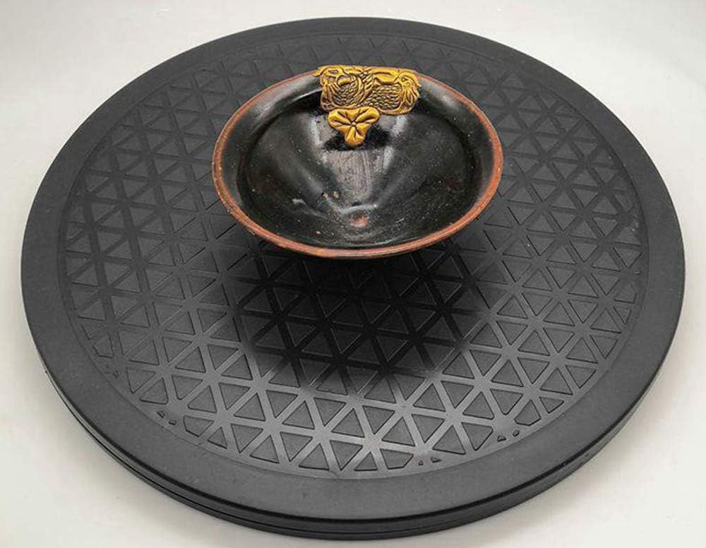 Lawei 2 Stück Drehteller Rotierende Plattenteller Lazy Susan Rund Drehplatte für TV Lautsprecher Mon