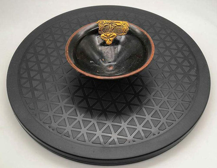 Lawei 2 Stück Drehteller Rotierende Plattenteller Lazy Susan Rund Drehplatte für TV Lautsprecher Mon