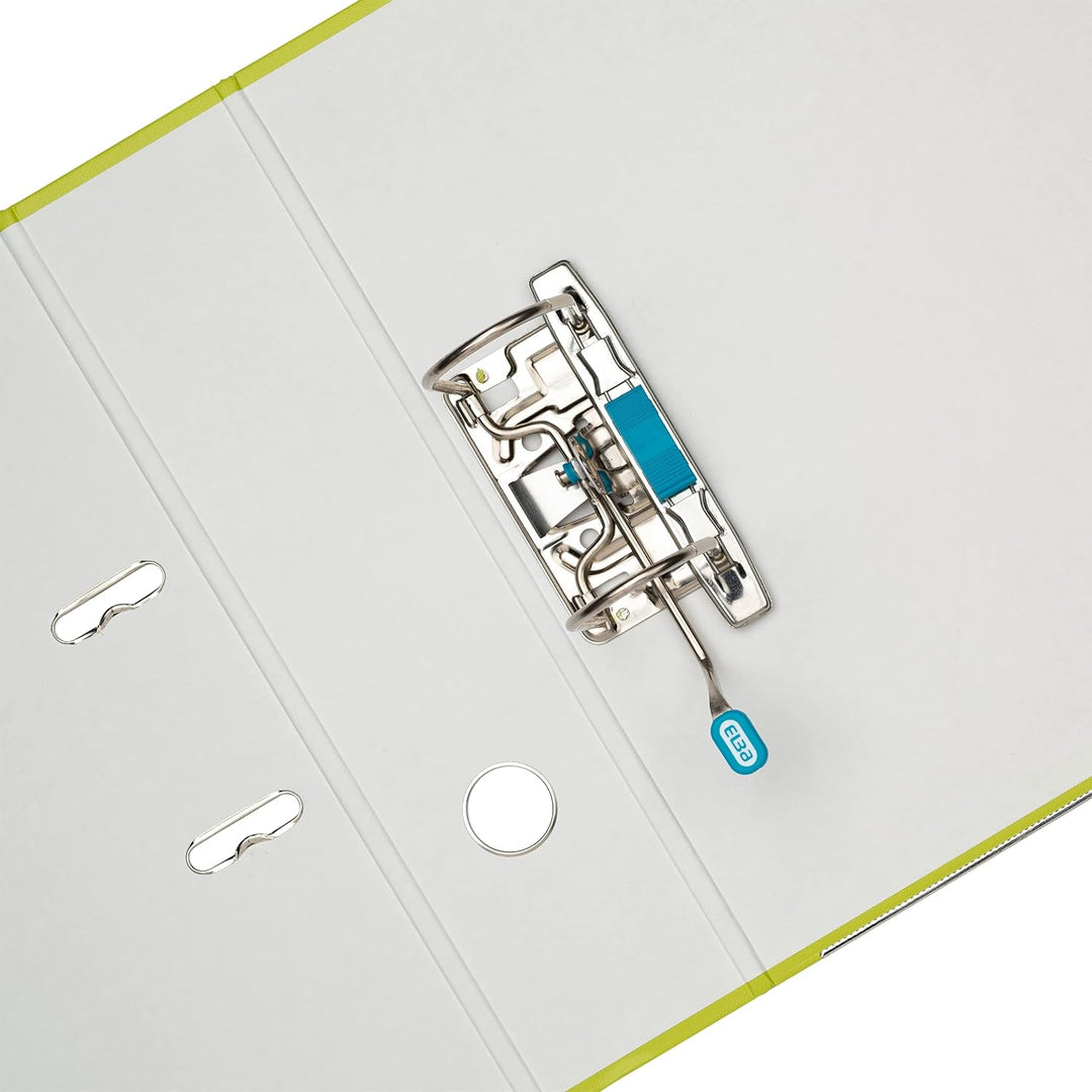 Elba Ordner A4, Smart Pro, 8 cm breit, Kunststoff aussen, hellgrün, 10 Stück hellgrün A4, breit, hel