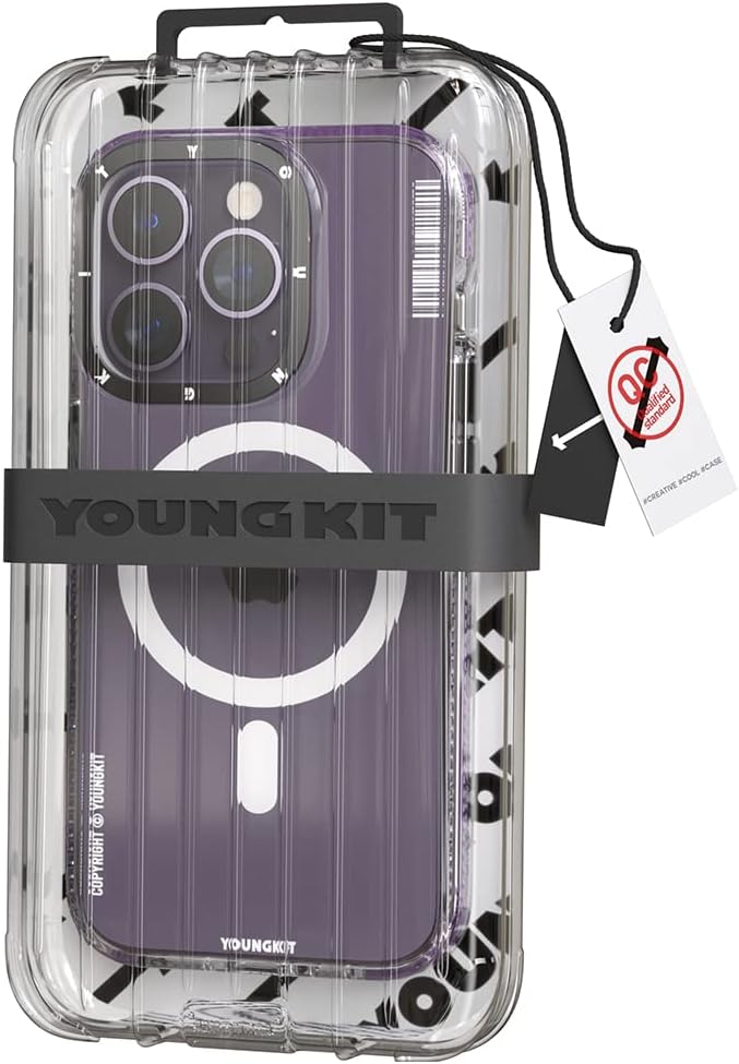 YOUNGKIT für iPhone 14 Pro Max Hülle, Stossfeste Kratzfeste Schutzhülle Slim Klar Case kompatibel mi