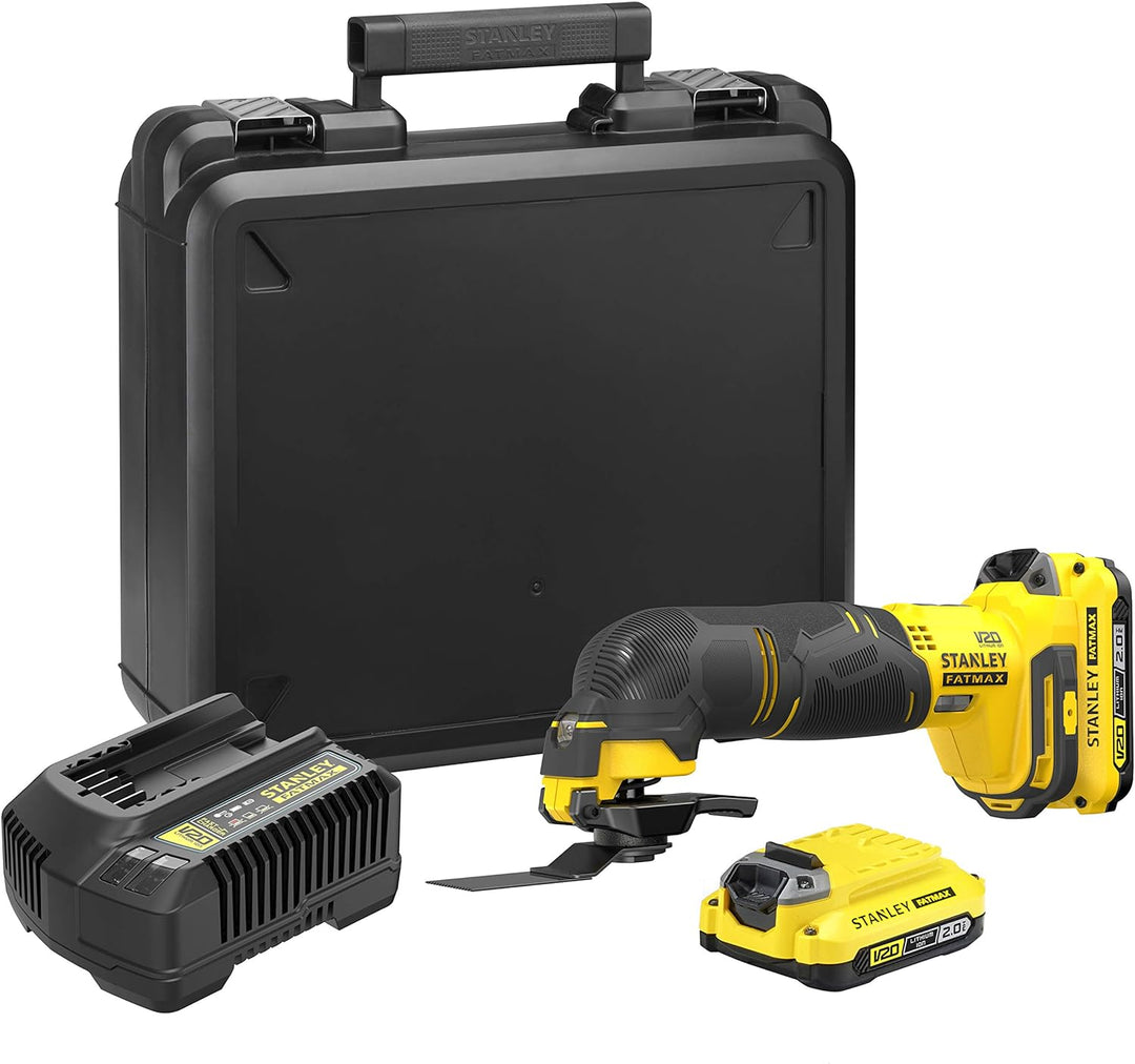 Stanley FatMax 18V Akku-Multifunktionswerkzeug SFMCE500D2K (2.0 Ah, Schleifer, Säge & Universalmesse