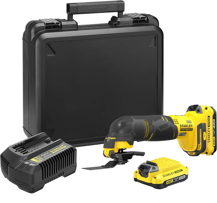 Stanley FatMax 18V Akku-Multifunktionswerkzeug SFMCE500D2K (2.0 Ah, Schleifer, Säge & Universalmesse