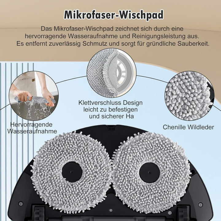 26 Stück Zubehör für Roborock QV 35A/QV 35S / QR598 / QR798 Saugroboter, 2 Hauptbürste, 6 Staubbeute