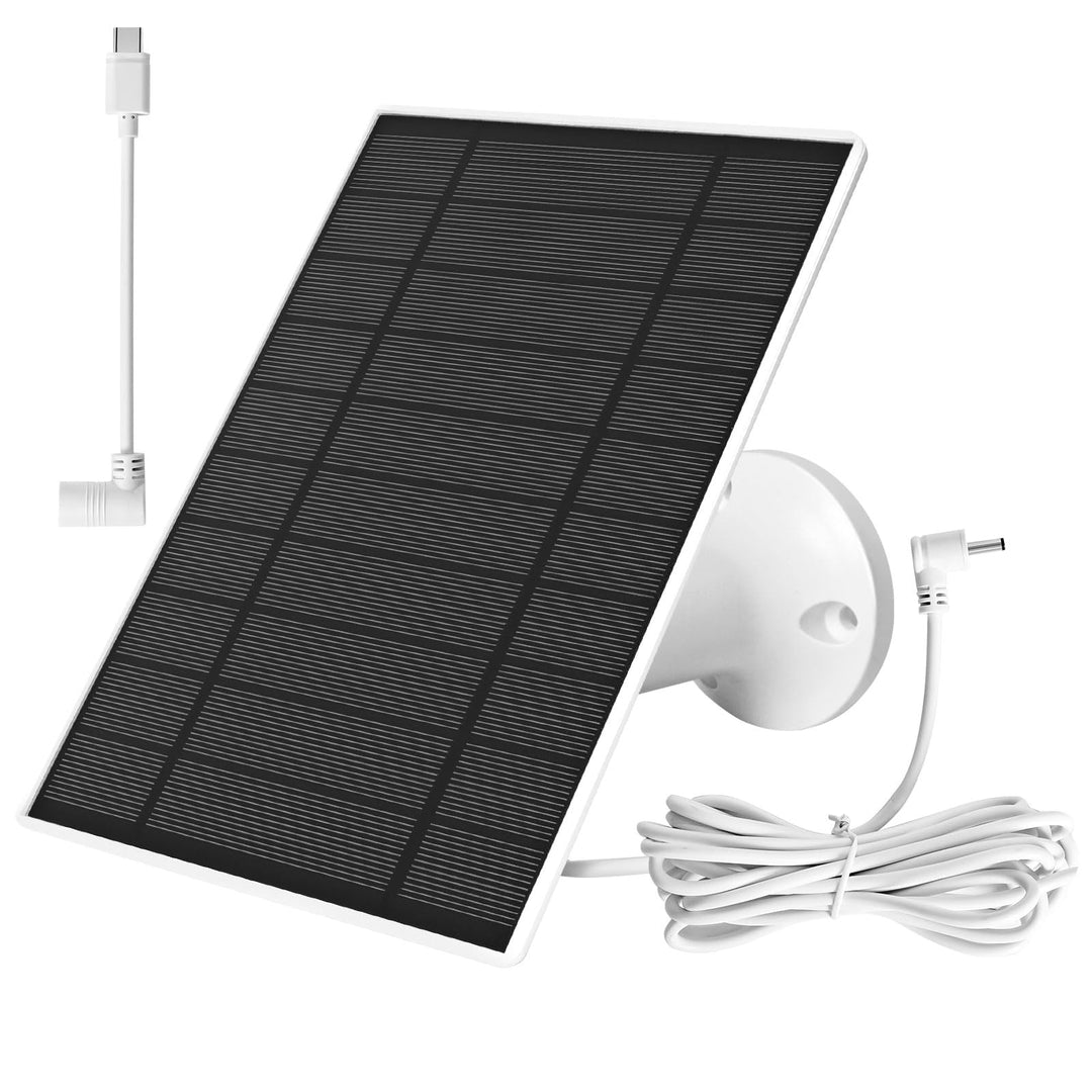 Hossom Solarpanel für Ring Kamera, 6W Kamera Solarmodul Kompatibel mit Ring Spotlight Cam/Pro/Plus u