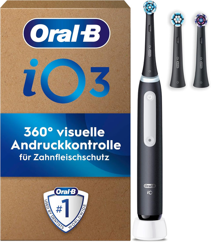 Oral-B iO Series 3 Plus Edition Elektrische Zahnbürste/Electric Toothbrush, PLUS 3 Aufsteckbürsten,