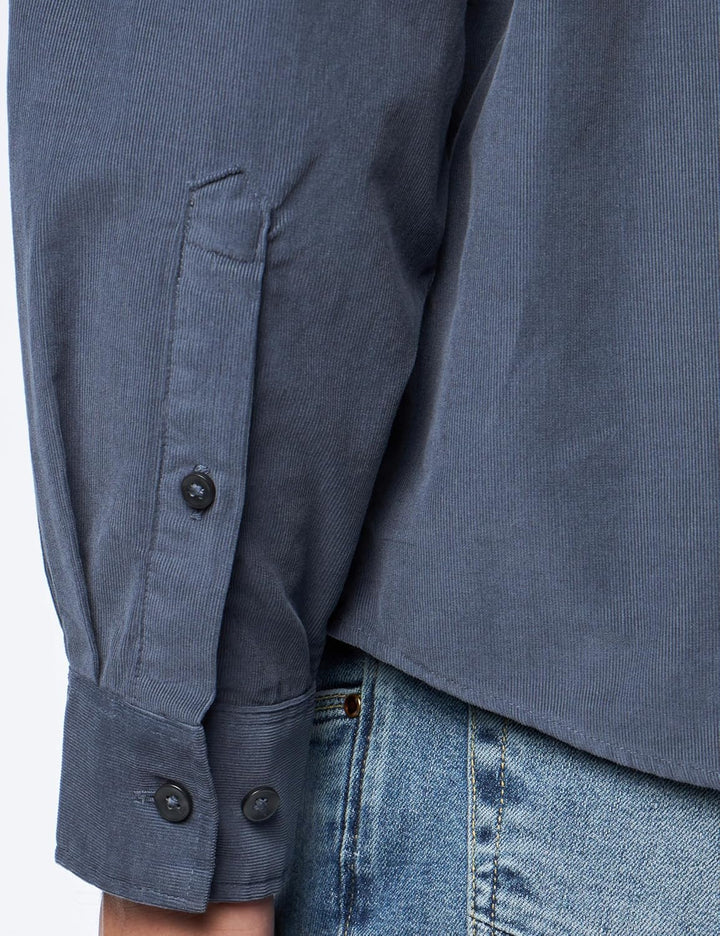 s.Oliver Herren Hemd Langarm, Regular Fit, Blue 5777