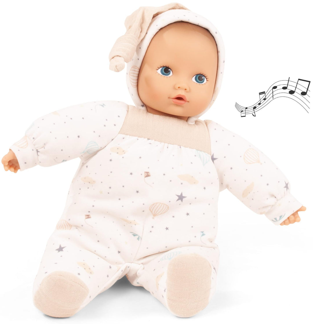 Götz 2491328 Baby Pure Sweet Dreams Puppe mit Sound als Einschlafhilfe – 33 cm grosse Erstlingspuppe