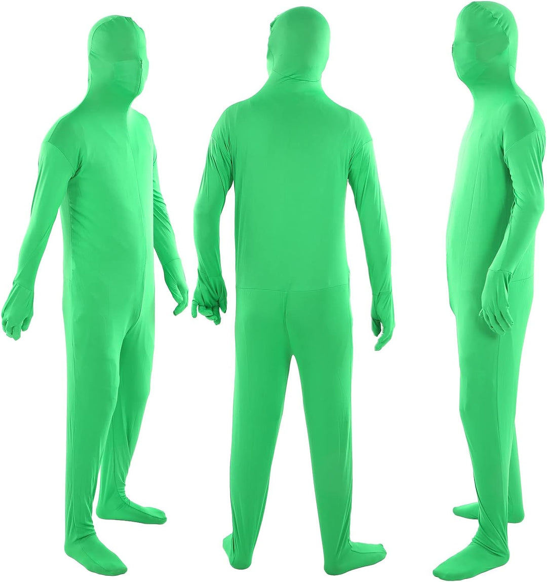 Green Screen Chromakey Bodysuit Handschuhe Kapuze, Fotografie Green Chromakey Bodysuit, Unisex Spand
