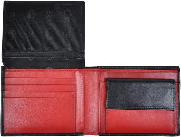 Ac Milan Unisex 143226 Reisezubehör-Brieftasche, Schwarz