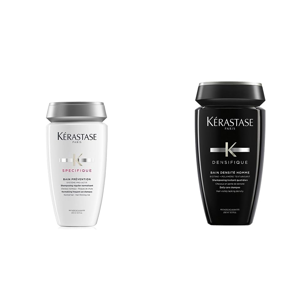 Kérastase | Shampoo für feines und dünnes Männerhaar, Verdichtendes Haarbad mit Biotin, Bain Densité
