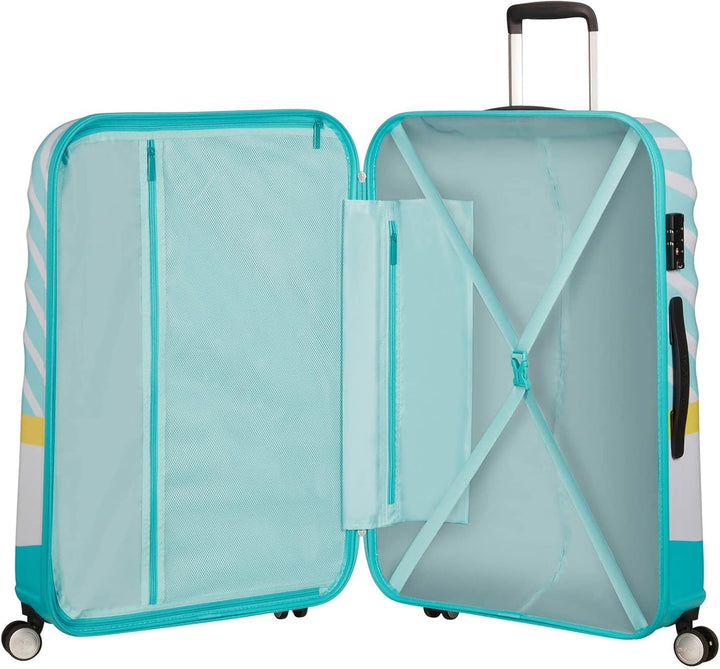 American Tourister Wavebreaker Disney - Spinner, Multicolour (Mickey Blue Kiss) L(77 cm - 96 L)