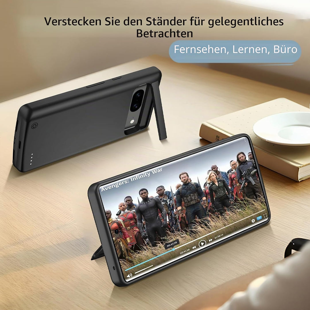 Kabellose Ladehülle für Google Pixel 8, wiederaufladbar, tragbar, hohe Kapazität, 10.000 mAh, kabell