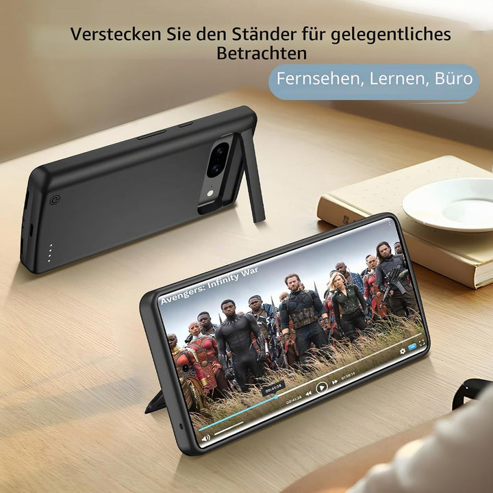 Kabellose Ladehülle für Google Pixel 8, wiederaufladbar, tragbar, hohe Kapazität, 10.000 mAh, kabell