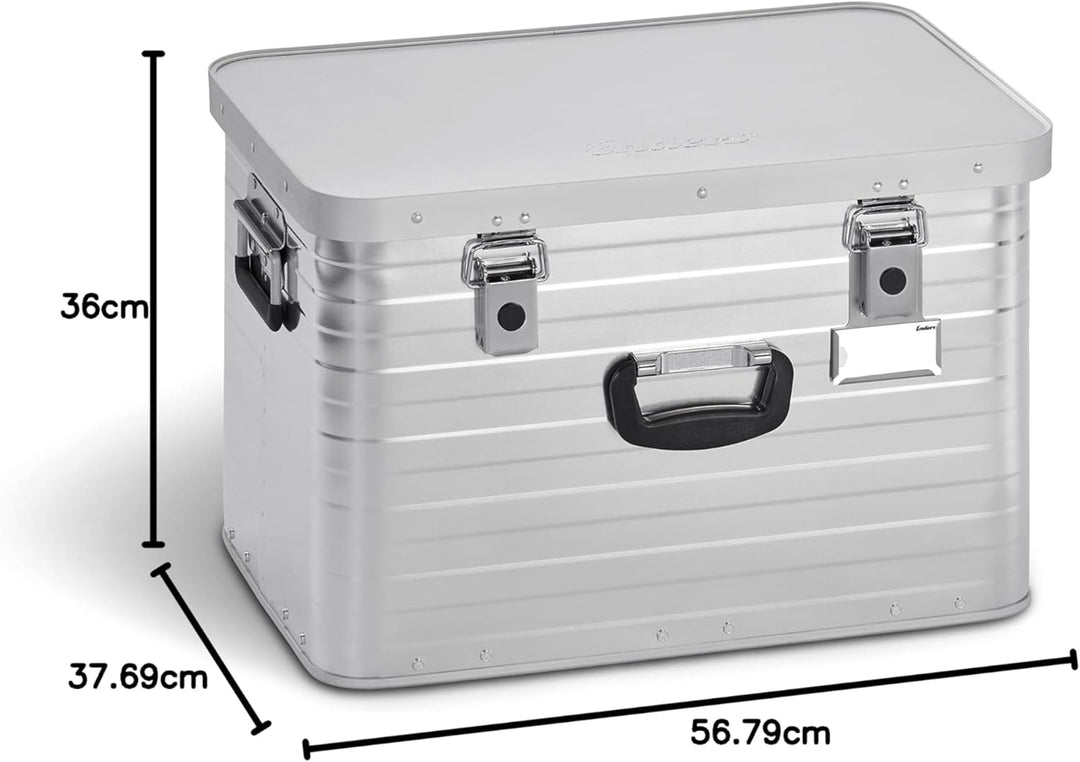Enders Alubox TORONTO 63 L - Aluminiumbox mit 1 mm Wandstärke, extra stabil, spritzwasser- und staub
