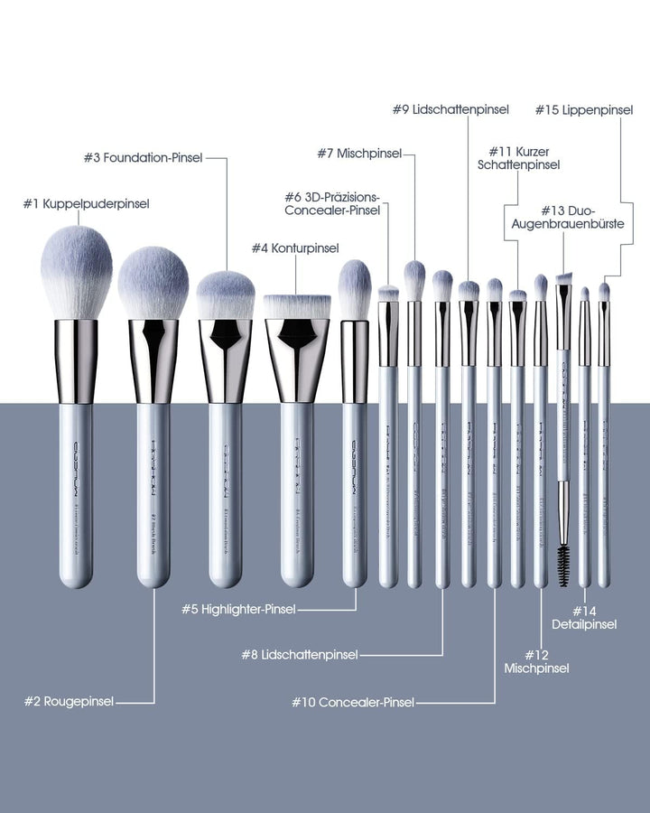 Make up Pinsel Set, 15 Stück EIGSHOW Professional Make Up Pinsel Kit, Foundation Puder Concealers Li