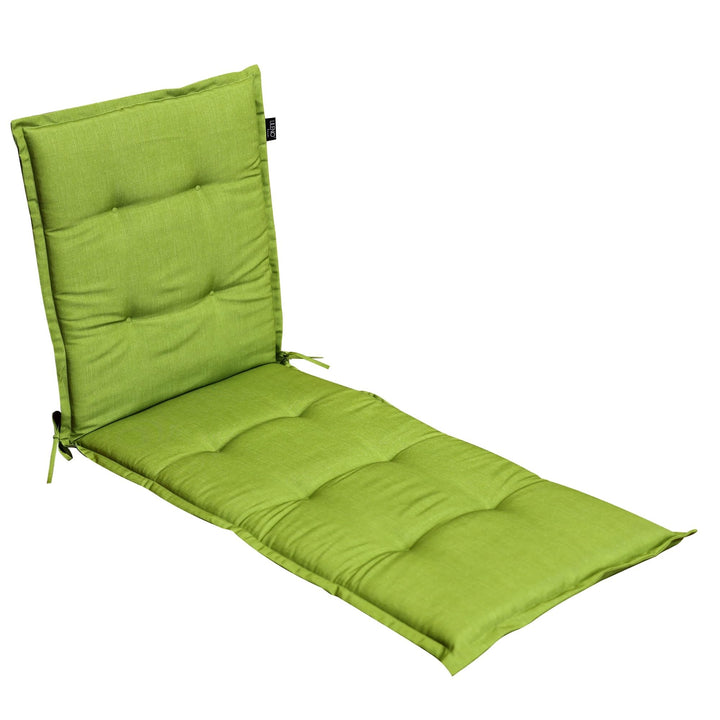 LILENO HOME Sonnenliege Auflage als [1er Set - Rollliege] in Apfelgrün Uni - Gartenliegen Auflage pe