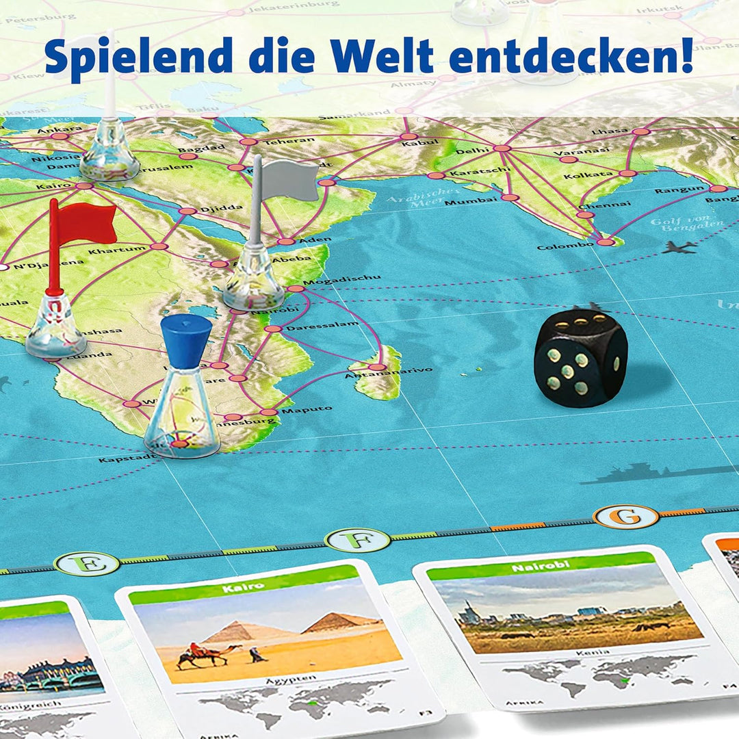 Ravensburger Familienspiel 26888 - Weltreise - Familienklassiker ab 8 Jahren - Gesellschaftsspiel, R