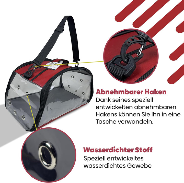 EVE Textile Hunde Tragetasche | Katzen Tragetasche | Hundetasche | Katzentasche | Hunde Umhängetasch