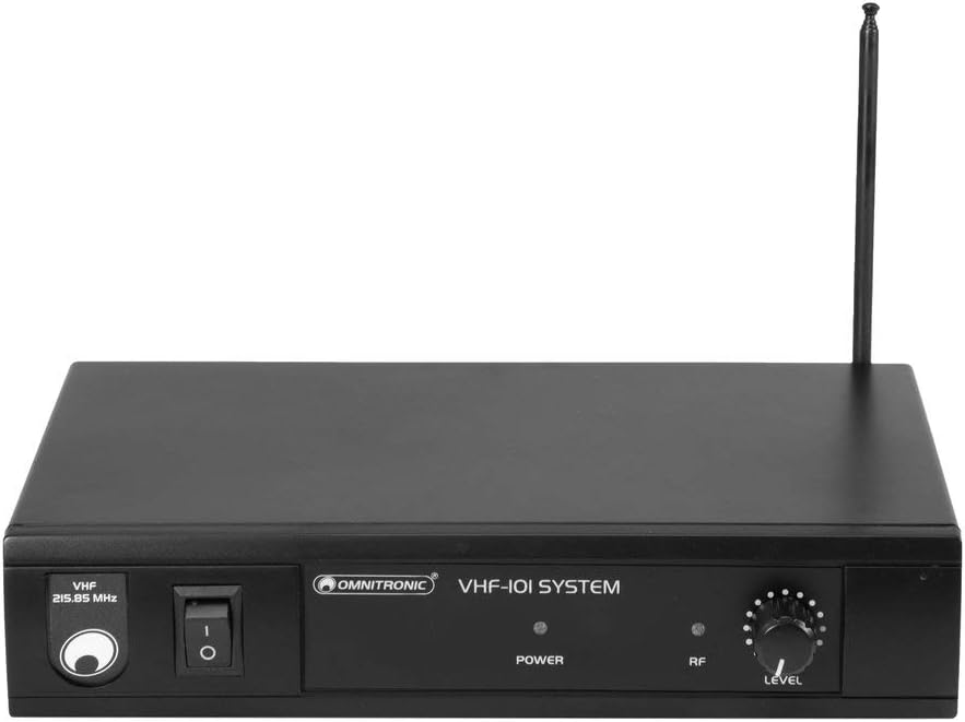Omnitronic VHF-101 Funkmikrofon-System 205.75MHz | Empfangseinheit und Handmikrofon in PLL-Technik |