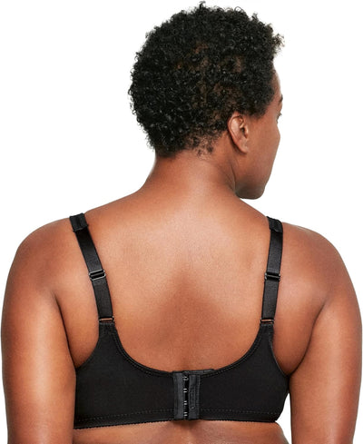 Glamorise Damen Minimizer Bra 80C Schwarz, 80C Schwarz