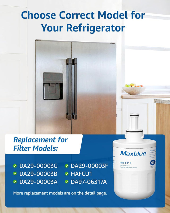 Maxblue DA29-00003G Kühlschrank Wasserfilter, Kompatibel mit Samsung® Aqua Pure Plus DA29-00003G, DA