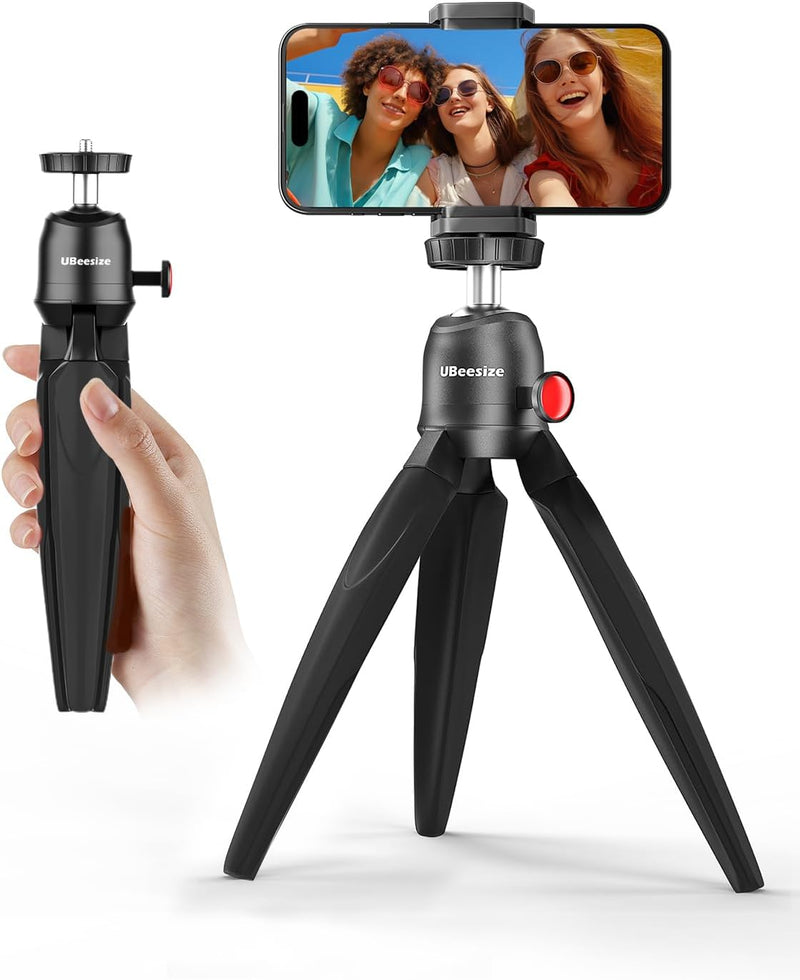 UBeesize Mini Stativ für Action Camera, RS-21 Tragbar Reise Vlog Stativ Ständer, Mini Selfie Stick S