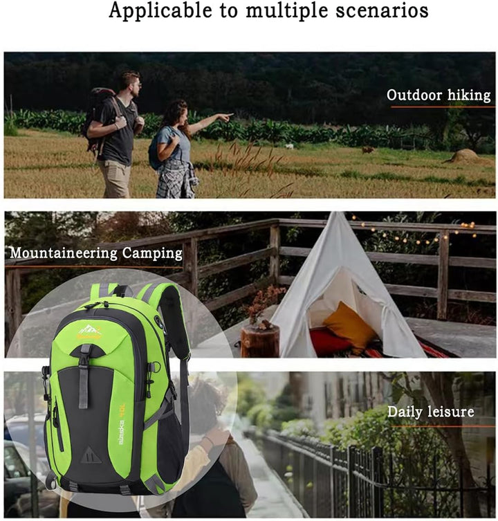 Wanderrucksack Herren Damen 40L Wasserdichter Rucksack Leicht Gross Reiserucksack，Outdoorrucksack mi