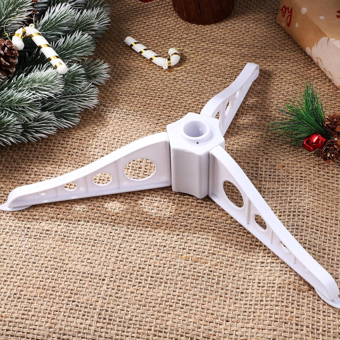 Homoyoyo Christmas Tree Base Abnehmbarer Weihnachtsbaumständer Für Künstliche Bäume Stabiler Weiss E