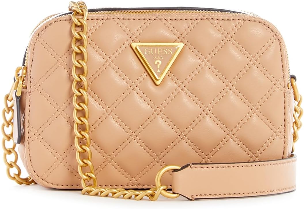 GUESS Damen Giully Umwandelbare Klappe Crossbody, Flap Beige, Beige