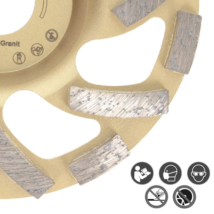 PRODIAMANT Diamant-Schleiftopf 125 mm x 22,2 mm Turbo ST81 Diamantschleifscheibe Beton Naturstein Pr