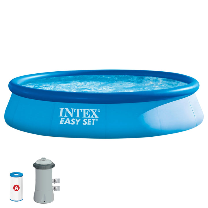 Intex Easy Set Pool - Aufstellpool - Ø 396 x 84 cm - Mit Filteranlage 396cm x 84cm Aufstellpool (mit