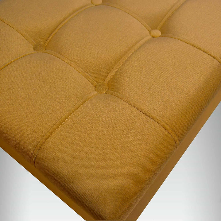 Comfort-Pur Leon Sitzbank Sitzpuff Pouf Sitztruhe mit Stauraum Aufbewahrungsbox (Gold), Gold