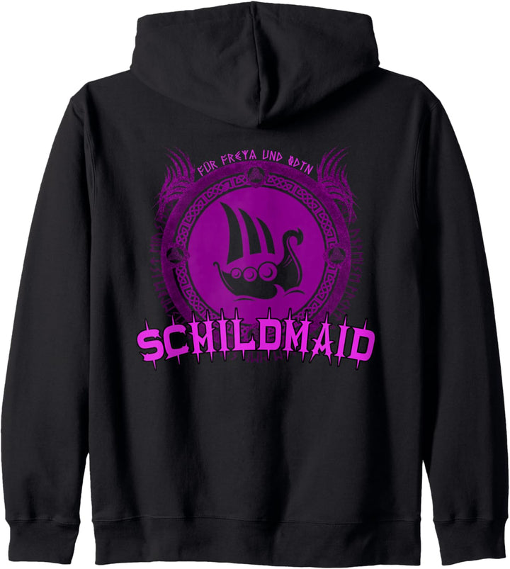 Wikinger Schildmaid Design Nordische Mythologie Odin Thor Kapuzenjacke