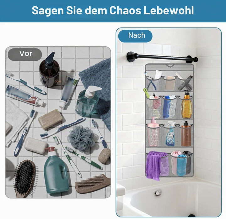 EEEKit Hängende Duschablage, 11 Fächer Duschorganizer zum Hängen, Schnelltrocknende Badezimmer Organ