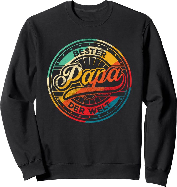Vaterschaft Vatertag Vater Bester Papa Herren Vintage Papi Sweatshirt